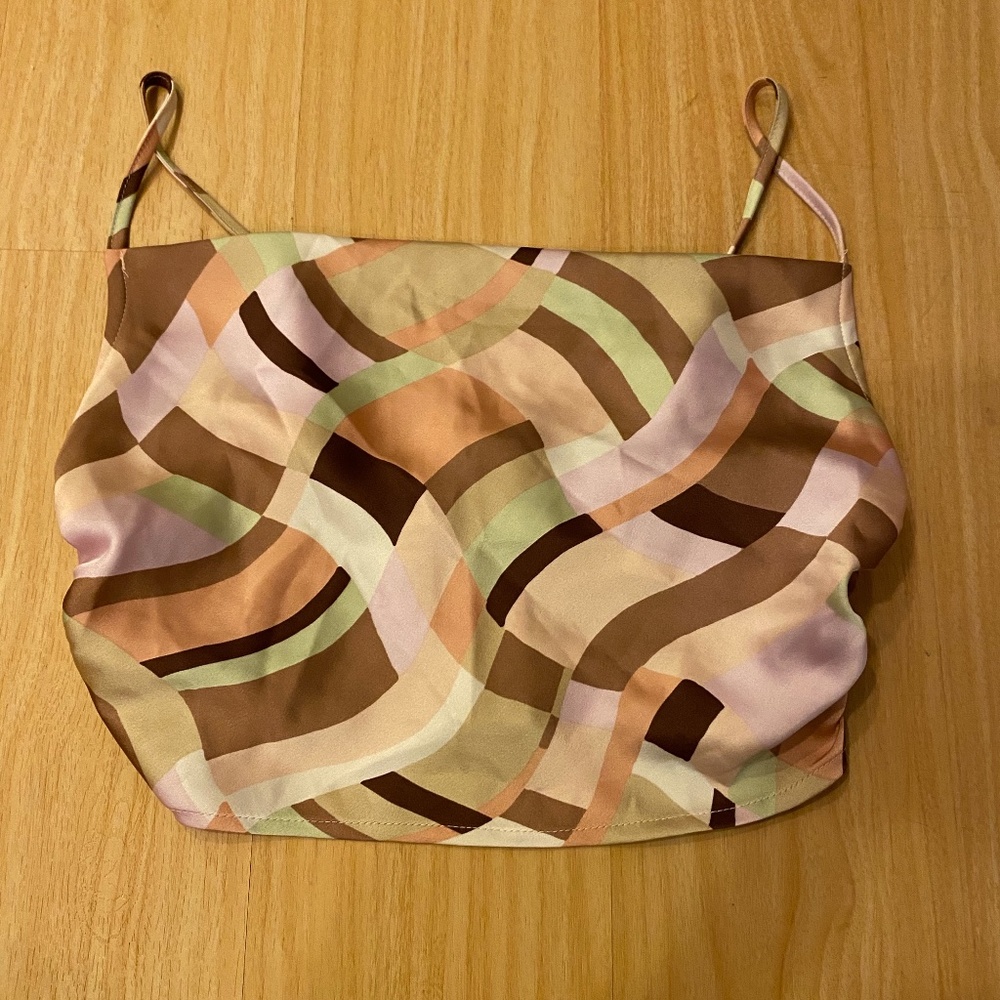Multi Colored Silk Tank